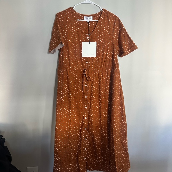 Tradlands Nell Midi Dress in Sierra Dot - Picture 3 of 5